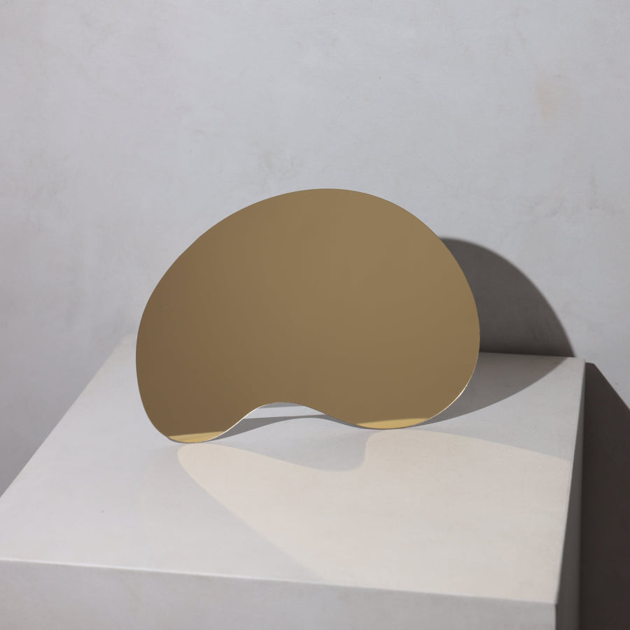 Gold Round Mirror